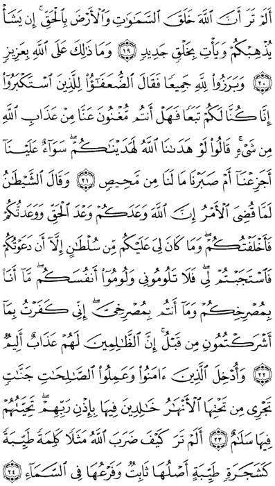 صفحة المصحف 258