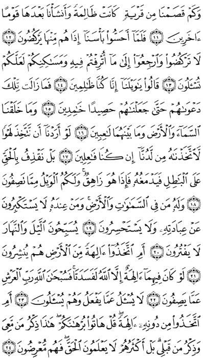 صفحة المصحف 323